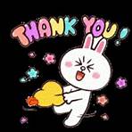 Animated Thank You Sticker - Animated Thank You Cony And Brown Stickers