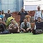 Tabu, Ajay Devgn, Kunal Kemmu, Johny Lever, and Shreyas Talpade in Golmaal Again (2017)