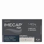 Suplemento Alimentar Imecap Hair Men Cabelo e Barba FQM 60 Cápsulas R$ 69,99