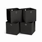 Buy Habitat Set of 4 Squares Boxes - Black | Cube storage boxes | Habitat