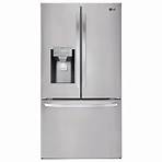 LG 26 Cu. Ft. 3-Door French Door Refrigerator with SmartThinQ in Stainless Steel with Dual Icemaker | NFM
