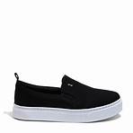 Tênis Slip On Lona Deserto Preto - Santa Lolla