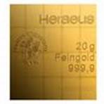 20 x 1 Gramm Heraeus CombiBar