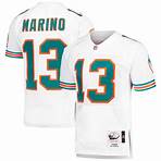 Men's Miami Dolphins 1995 Dan Marino Mitchell & Ness White Authentic Throwback Retired Player Jersey