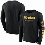 Men's Pittsburgh Pirates Fanatics Branded Black Strike the Goal Long Sleeve T-Shirt