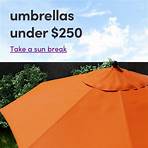 Patio umbrellas under $250. Take a sun break