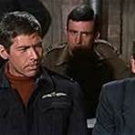 James Coburn, Tom Adams, Robert Desmond, and Lawrence Montaigne in The Great Escape (1963)