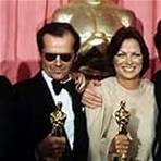 Michael Douglas, Jack Nicholson, Louise Fletcher, and Saul Zaentz in The 48th Annual Academy Awards (1976)