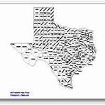 printable Texas county map labeled