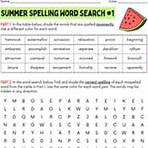 Summer Spelling Word Search #1 Give students some fun summer-themed spelling practice with this unique and engaging word search!