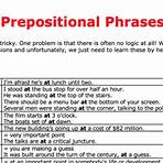 Prepositional Phrases This 13-page grammar guide includes prepositional phrases to learn about or review. It contains the most important prepositional phrases with ‘at’, ‘by’, ‘for’, ‘from’, ‘in’, ‘off’, ‘on’, ‘out of’, ‘to’, ‘under, ‘up to’, ‘with’, within’, &lsq