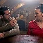 Scott Adkins and Sarah Chang in Accident Man: Hitman's Holiday (2022)