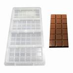 Forma de Chocolate em Polipropileno Tablete/Barra Quadriculado 90g - Cristal Formas