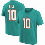 Tyreek Hill Miami Dolphins Nike Youth Player Name & Number T-Shirt - Aqua