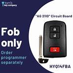 Toyota 4Runner, Tacoma, Land Cruiser, Highlander & Prius C Smart Proximity Key, Push Button Start Keyless Remote FOB with Emergency Key (HYQ14FBA-3B-AG2110-FOB)