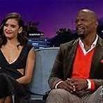 Terry Crews and Nina Dobrev in The Late Late Show with James Corden (2015)