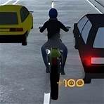 Motorbike Traffic Dirija a moto nesta estrada perigosa