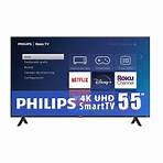 TV Philips 55 Pulgadas Roku 4K Ultra HD LED 55PUL6653/F8 | Walmart en línea