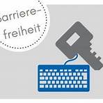 Barrierefreiheit symbolisch dargestellt mit Schlüssel und PC Tastatur