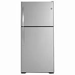 GE Appliances 21.9 Cu. Ft. Top Freezer Refrigerator in Fingerprint Resistant Stainless Steel | NFM