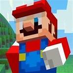 Super Mario Minecraft Runner Temple Run com Mario no estilo de Minecraft
