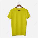 Yellow t shirt mockup PNG and PSD