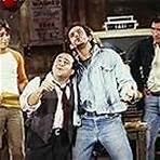 Danny DeVito, Christopher Lloyd, Tony Danza, and Judd Hirsch in Taxi (1978)