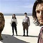 Liam Neeson, Skandar Keynes, Ben Barnes, and Georgie Henley in The Chronicles of Narnia: The Voyage of the Dawn Treader (2010)