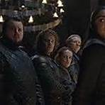 Richard Dormer, Alfie Allen, Maisie Williams, Gwendoline Christie, John Bradley, and Megan Parkinson in Game of Thrones (2011)