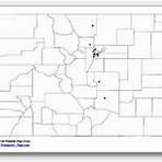 printable Colorado major cities map unlabeled
