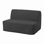 LYCKSELE MURBO - 雙人座沙發床, Vansbro 深灰色, 142x100x87 公分 | IKEA 線上購物