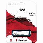 SSD Kingston NV2 500GB, M.2 2280, PCIe 4.0 NVMe, Leitura/Gravação: 3500/2100 MB/s, SNV2S/500G