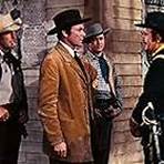 Randolph Scott, Robert Young, Dean Jagger, and Addison Richards in Western Union (1941)