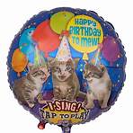 Musikballon "Katzen - Happy Birthday to mew!"