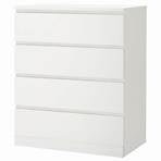 MALM Commode 4 tiroirs, blanc, 80x100 cm