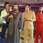 Kabir Bedi, Sunil Dutt, Jagdeep, Feroz Khan, Sanjay Khan, and Premnath Malhotra in Nagin (1976)
