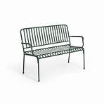 Buy Habitat Indu 2 Seater Metal Garden Bench - Green | Garden benches | Habitat