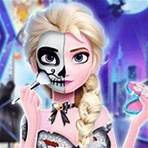 Elsa's Halloween Party Tattoo Pinte o rosto da Elsa para o Halloween