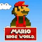 Mario Bros World Pule e colete cogumelos com o Mario