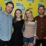 Ashley Bell, Sara Paxton, Zach Cregger, and Michael Stahl-David at an event for Love & Air Sex (2013)