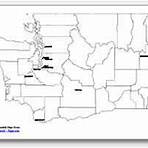 printable Washington major cities map labeled