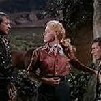 William Holden, John Forsythe, and Eleanor Parker in Escape from Fort Bravo (1953)