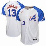 Youth Atlanta Braves Ronald Acuña Jr. Nike White City Connect Limited Player Jersey