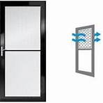 andersen fullview retractable storm door with air flow illustration