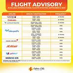 Flight Advisory | September 2023 Check available flights and frequency from our partner airlines. Updated monthly