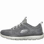 SKECHERS Mens Summits Louvin Trainers Charcoal