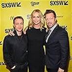 Charlize Theron, David Leitch, and James McAvoy at an event for Atomic Blonde (2017)