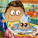 Pou Baby Wash Dê um banho divertido no bebê Pou