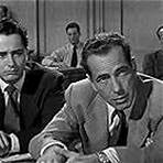 Humphrey Bogart, John Derek, and Chuck Hamilton in Knock on Any Door (1949)
