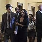 Jesse L. Martin, Danielle Nicolet, Grant Gustin, and Candice Patton in The Flash (2014)